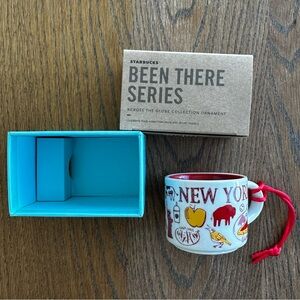 NWT Starbucks New York State Mini Ceramic Ornament Mug Discovery Series 2oz